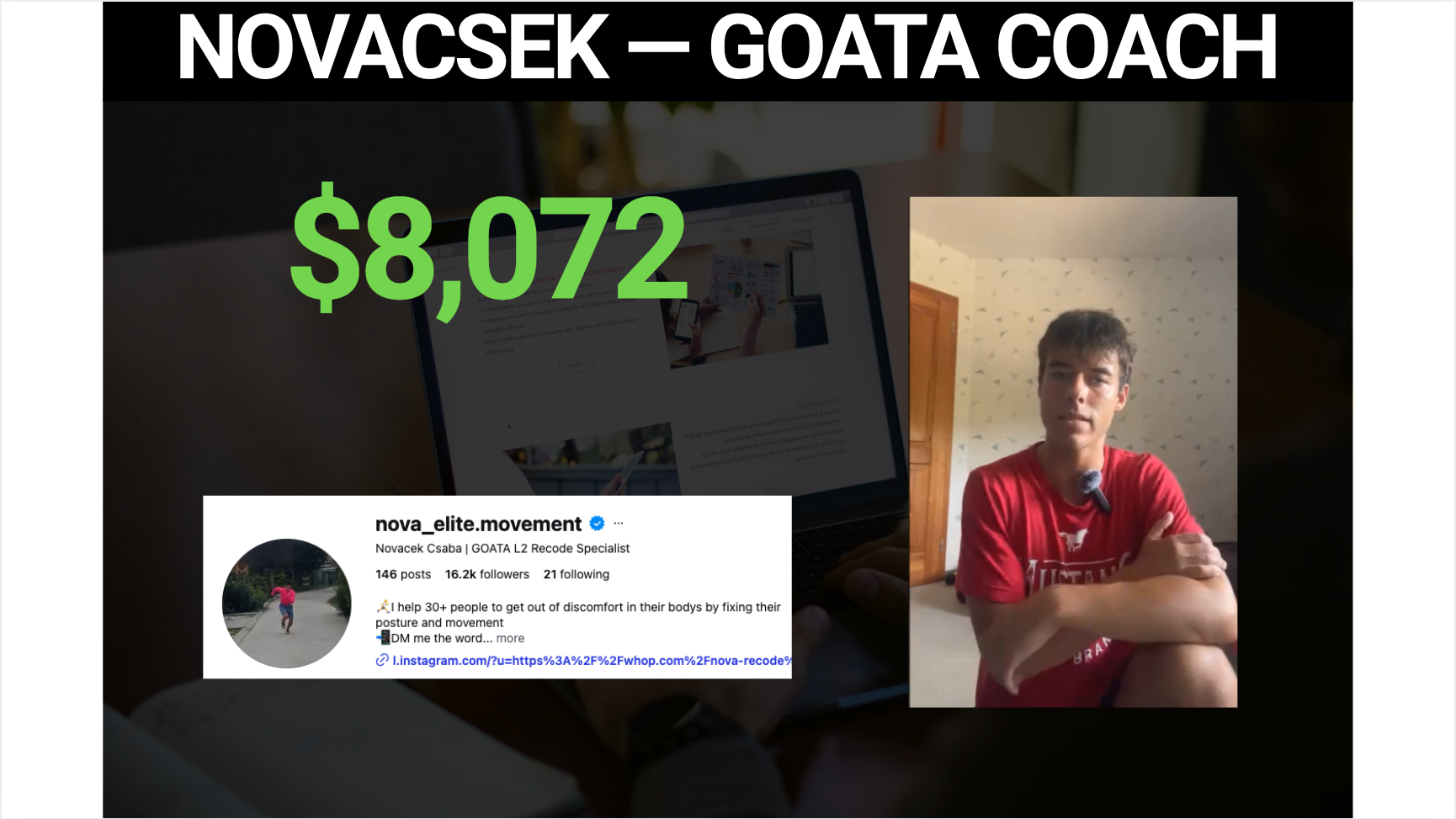 Novacsek, movement coach, $8,072
