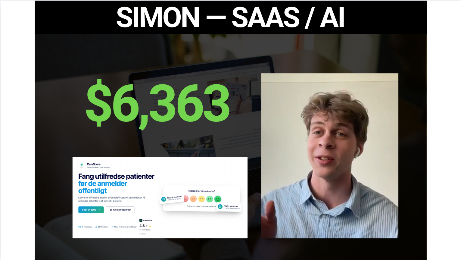 Simon, SaaS / AI, $6,363